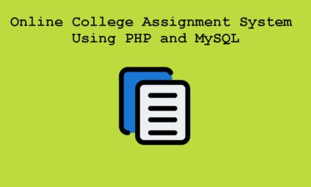 سیستم واگذاری کالج آنلاین با استفاده از PHP و MySQL