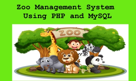 پروژه سیستم مدیریت باغ وحش در PHP