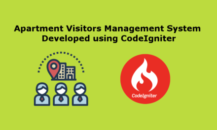 سیستم مدیریت بازدید کنندگان آپارتمان با استفاده از CodeIgniter ساخته شده است