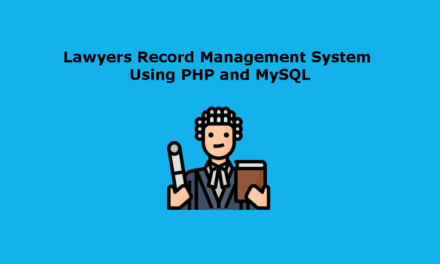 سیستم مدیریت ضبط وکلا با استفاده از PHP و MySQL