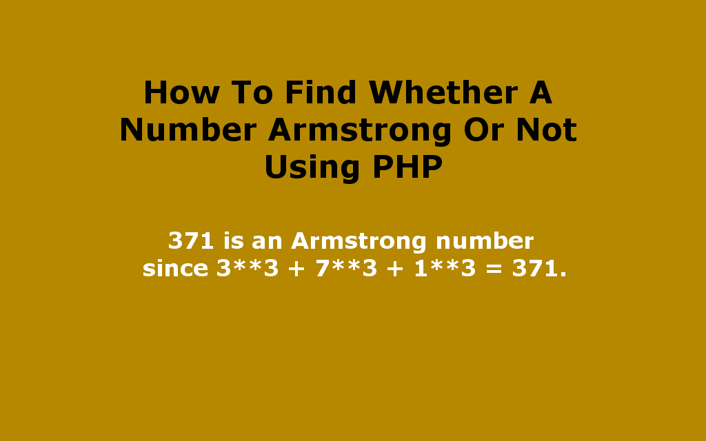 چگونه می توان متوجه شد که یک شماره آرمسترانگ از PHP استفاده می کند یا خیر