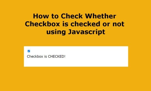 چگونه چک باکس را با استفاده از جاوا اسکریپت بررسی کنیم یا خیر