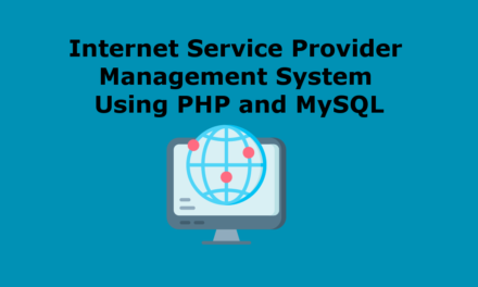 سیستم مدیریت ارائه دهنده خدمات اینترنتی با استفاده از PHP و MySQL