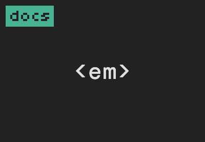 عنصر HTML: em