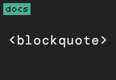 عنصر HTML: blockquote