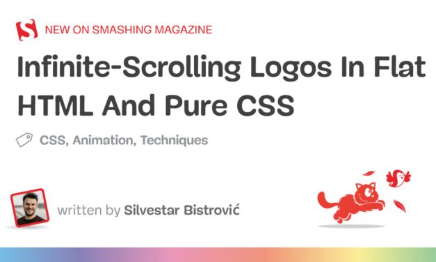 لوگوهای اسکرول بی نهایت در HTML مسطح و CSS خالص – مجله Smashing